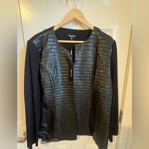 Black and Silver Jacket by Misook  NWT